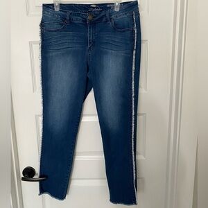 Bob Timberlake Fringe Trim Jeans Size 12